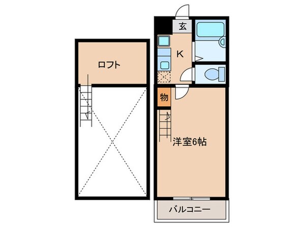 ジャラン福大前Ⅰの物件間取画像